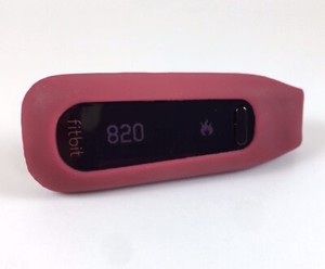 Authentic Fitbit One Burgundy Tracker with New Battery and 6.60 update!