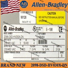 2098-DSD-HV030X-DN New Sealed AB PLC Ultra 3000 Servo Drive Free Ship US