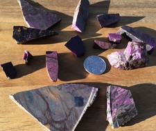 Sugilite Rough Lot 205 Grams Natural Gem South Africa Lapidary 