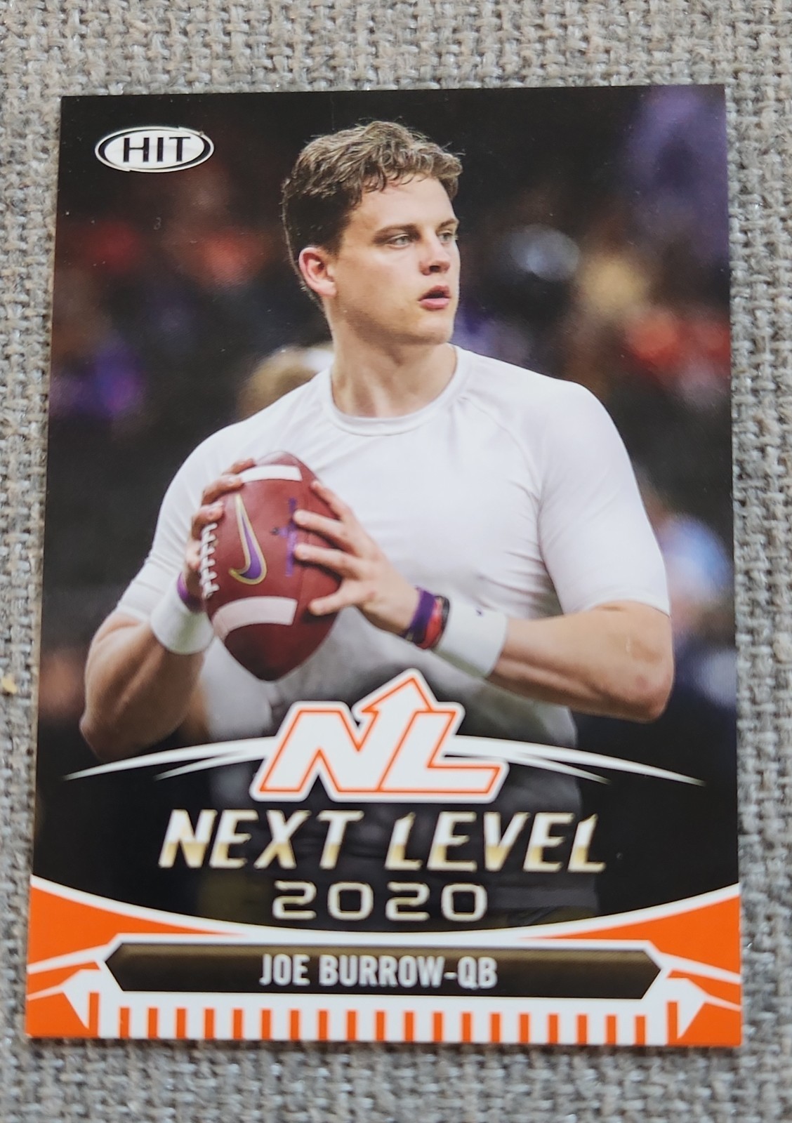 Joe Burrow Sage Hit Premier Draft #47 Orange