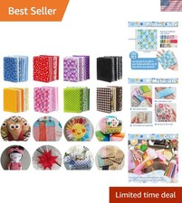 150Pcs 4" x 4" 10cm x 10cm Cotton Craft Fabric Bundle Squares,Squares Sheets ...