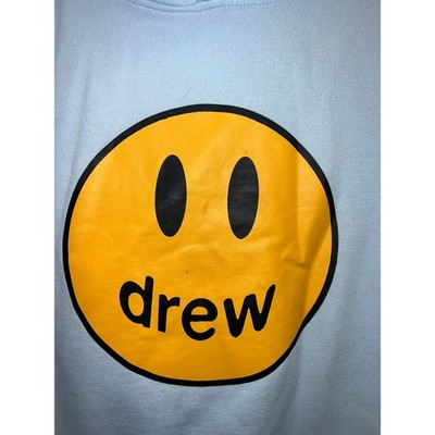 drew house スケートボード 青 スマイリーフェイス Drew Skate House Hoodie Blue Pullover Skatehouse Skateboard Smiley