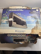 Vintage COMMODORE 64 Computer w Power Supply  Box Clean UNTESTED or Parts