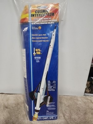 ESTES COSMIC INTERCEPTOR  #1351-FLYING MODEL ROCKET OOP Free Shipping No Reserve