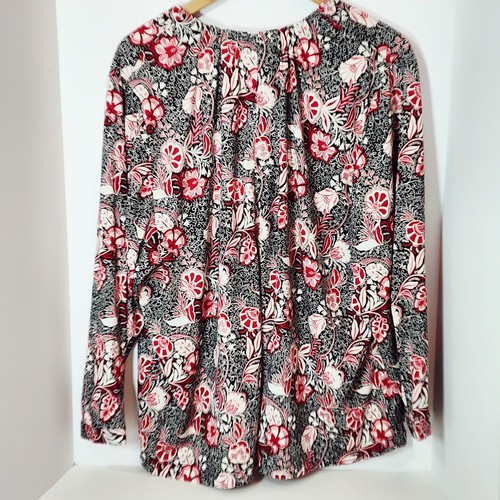 Lane Bryant Rundhals Pullover Blumen Langarm Bluse 22/24 - Bild 3 von 3