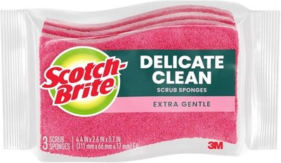 ntle Clean Delicate Scrub Spons, For Washing Dishes and