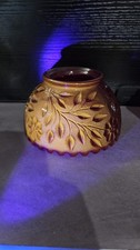 Westmoreland Ruby Red Fairy Lamp Globe Fireball Wildflower & Lace  *TOP ONLY *