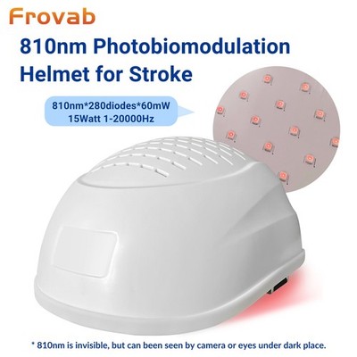 810nm NIR Red Light Therapy Helmet for Brain Health, Stroke Parkinson Alzheimer