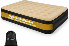DOUBLE INFLATABLE HIGH RAISED AIR BED MATTRESS AIRBED BUILT IN ELECTRIC PUMP