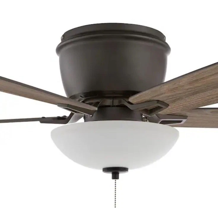 Hampton Bay Melrose 52 in. Indoor LED Hugger Bronze Ceiling Fan - Image 4 of 4