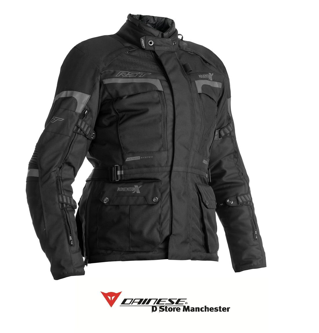 RST Adventure-X Ladies Black Touring Urban Waterproof Motorcycle Jacket UK 14