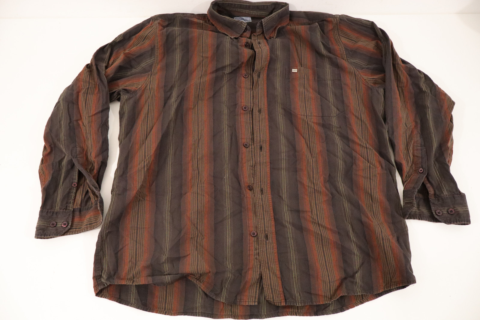 TBS Men's Long Sleeve Striped Shirt XL