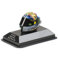Minichamps 1/8 Scale 2018 Misano Moto GP Valentino Rossi AGV Mini Helmet