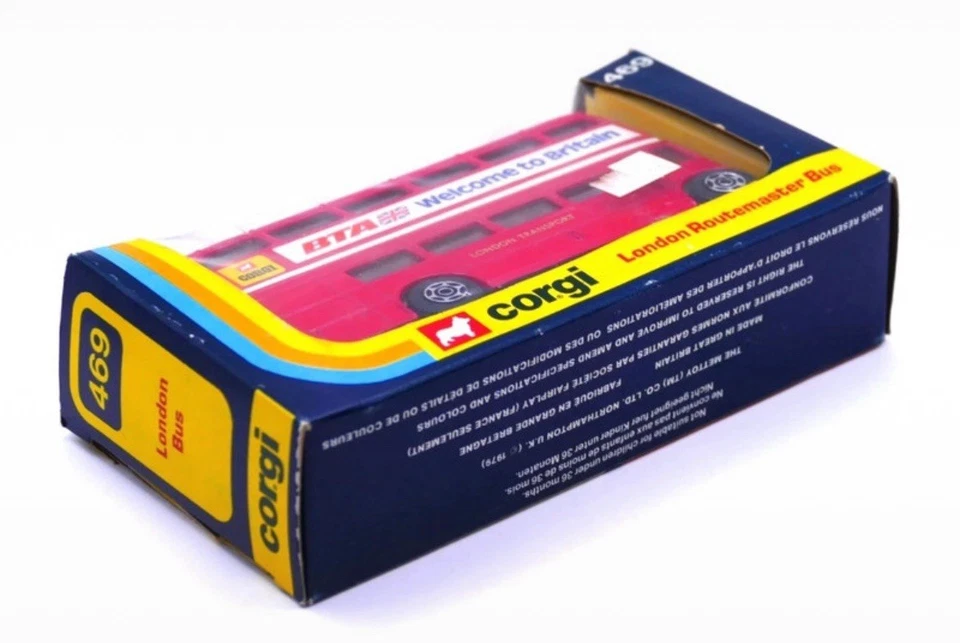 Corgi 469 GB London Routemaster Bus Omnibus Doppeldecker BTA 1979 - Bild 3 von 4
