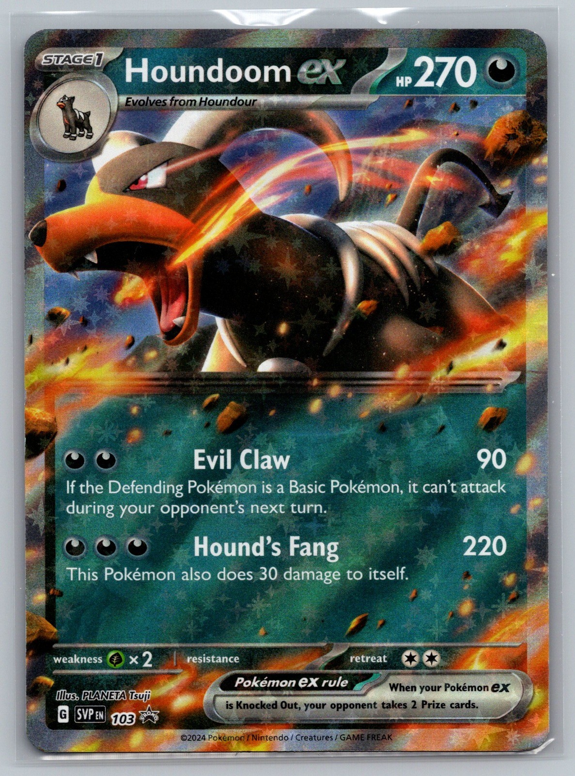 Houndoom ex Holo Promo SV: Scarlet & Violet Promo Cards 103 NM