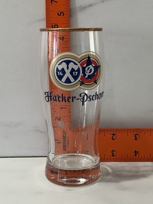vintage Hacker-Pschorr Brau Munchen German pilsner beer glass.