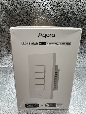 Aqara Smart Light Switch H2 US 2-in-1 Neutral 4 Buttons 3 Channels White New