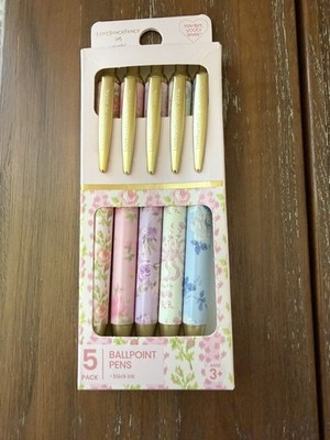 LoveShackFancy x Target - Yoobi 5pk Ballpoint Pen Retractable Set