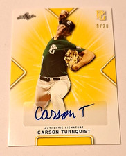 2021 Leaf Perfect National Showcase Yellow #CT1 Carson Turnquist XRc Auto #9/20
