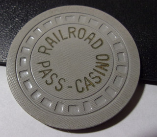 RAILROAD PASS CASINO (1957) NCV casino gaming poker chip Henderson NV
