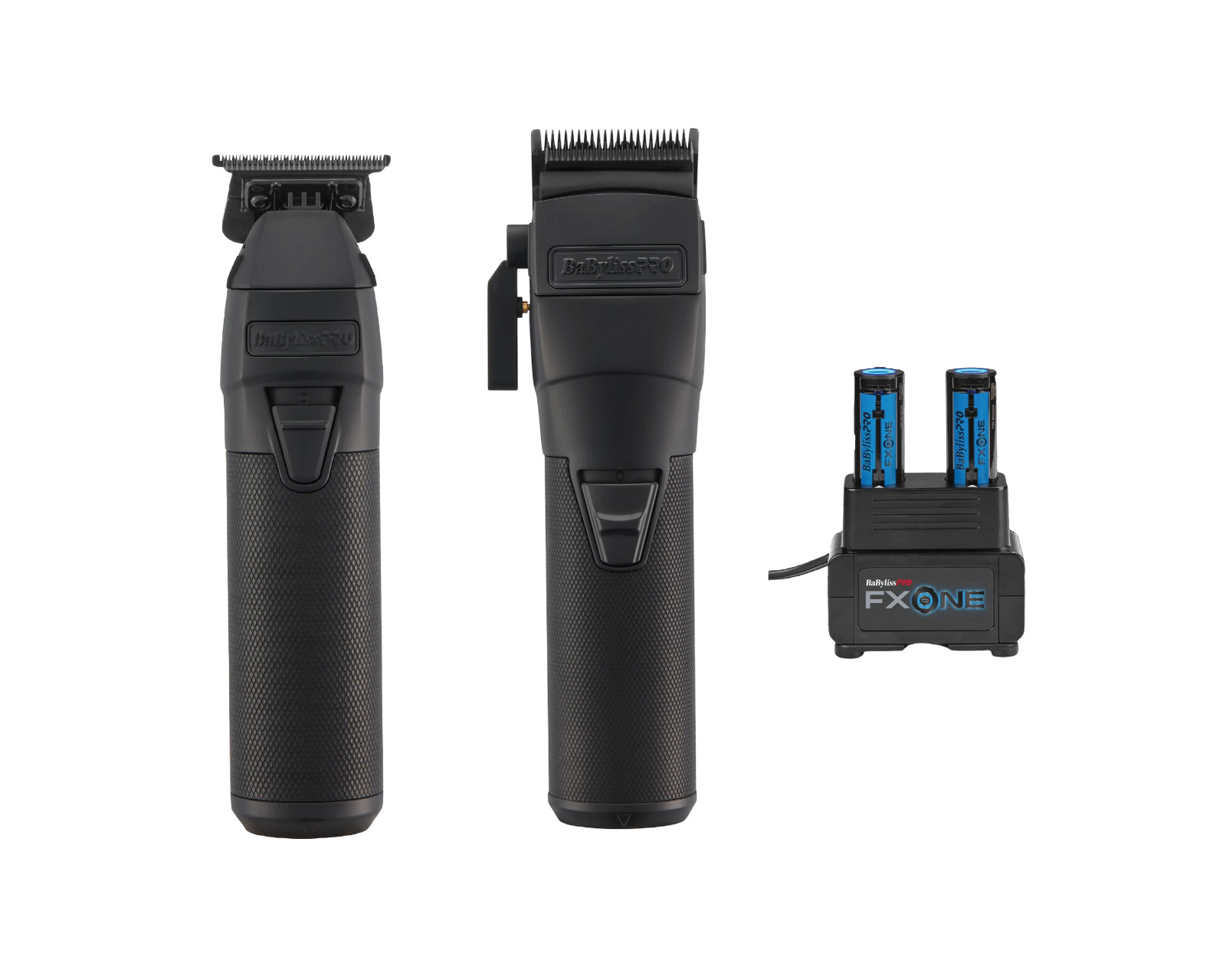 NEW BaByliss PRO Matte Black FXONE Professional Clipper & Trimmer & Dual Battery