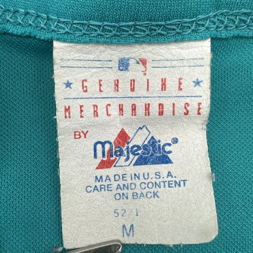 Majestic Genuine Merchandise Jersey Boys M Blue Florida Marlins VTG.#37512 - Image 3 of 4