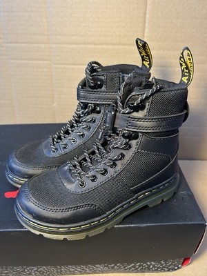 Dr Martens Junior Combs Tech Extra Tough POLY Casual Boots Black - Main Image