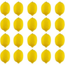 Lifelike Artificial Lemons Set for Home Decor