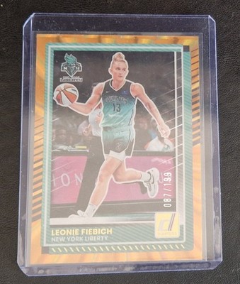 2025 Panini Donruss WNBA - Leonie Fiebich #7 Orange Laser /199