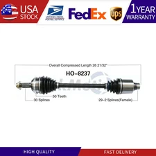 Fits 2005 Honda Pilot w/ ABS Front Right Passenger Side CV Axle Joint Half Shaft