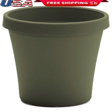 Durable Round Planter W/ Drainage Holes Indoor Outdoor Plants Garden Use