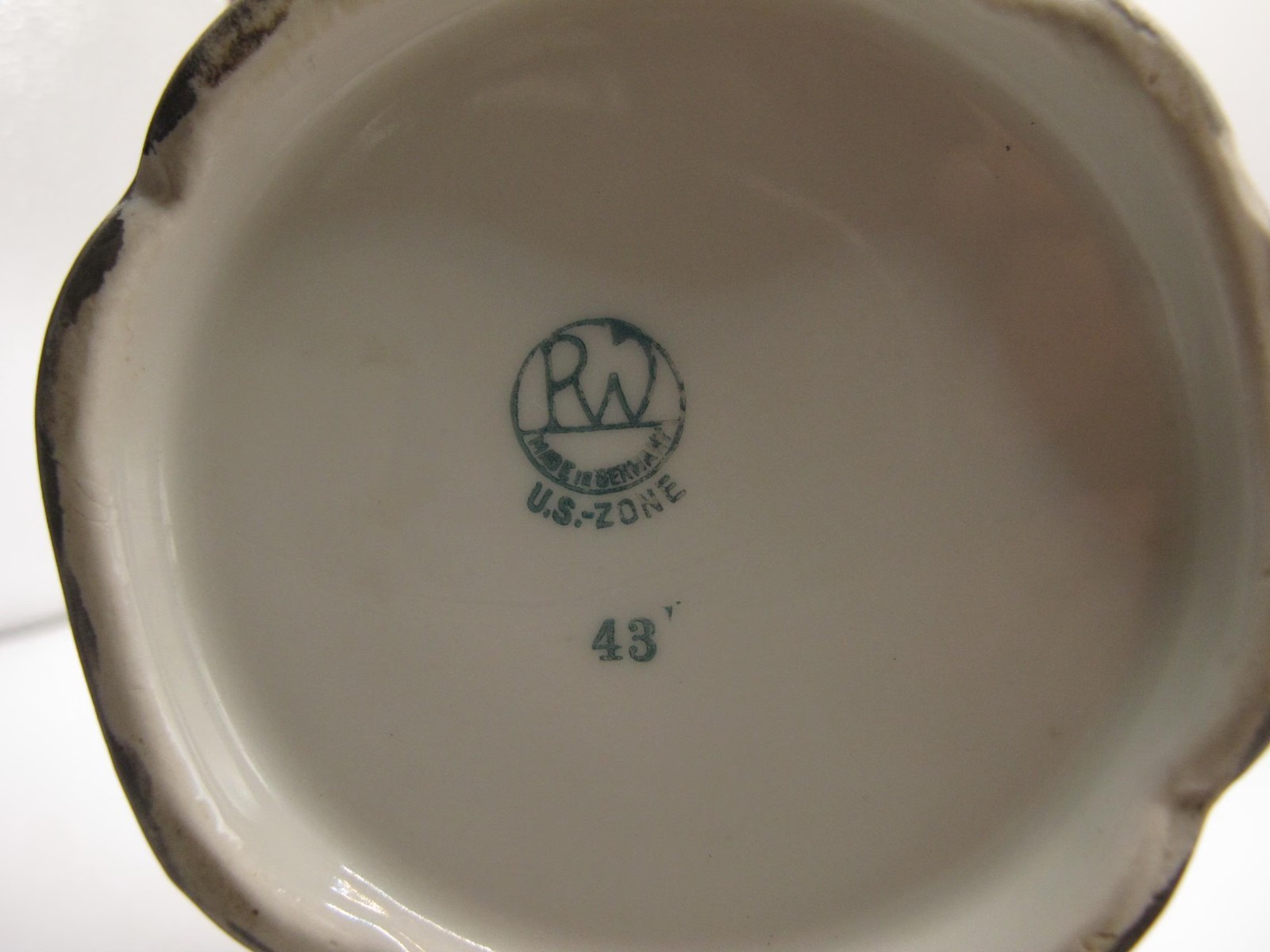 RW Bavaria U.S. Zone Tea Set • 1945–49 Silver Plated Porcelain • Rare Postwar