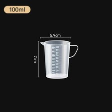100ml 250ml 500ml 1000ml Clear Plastic Measuring Cup Jug Pour Spout Kitchen Tool