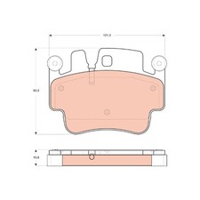 Plaquette de frein Porsche BOXSTER