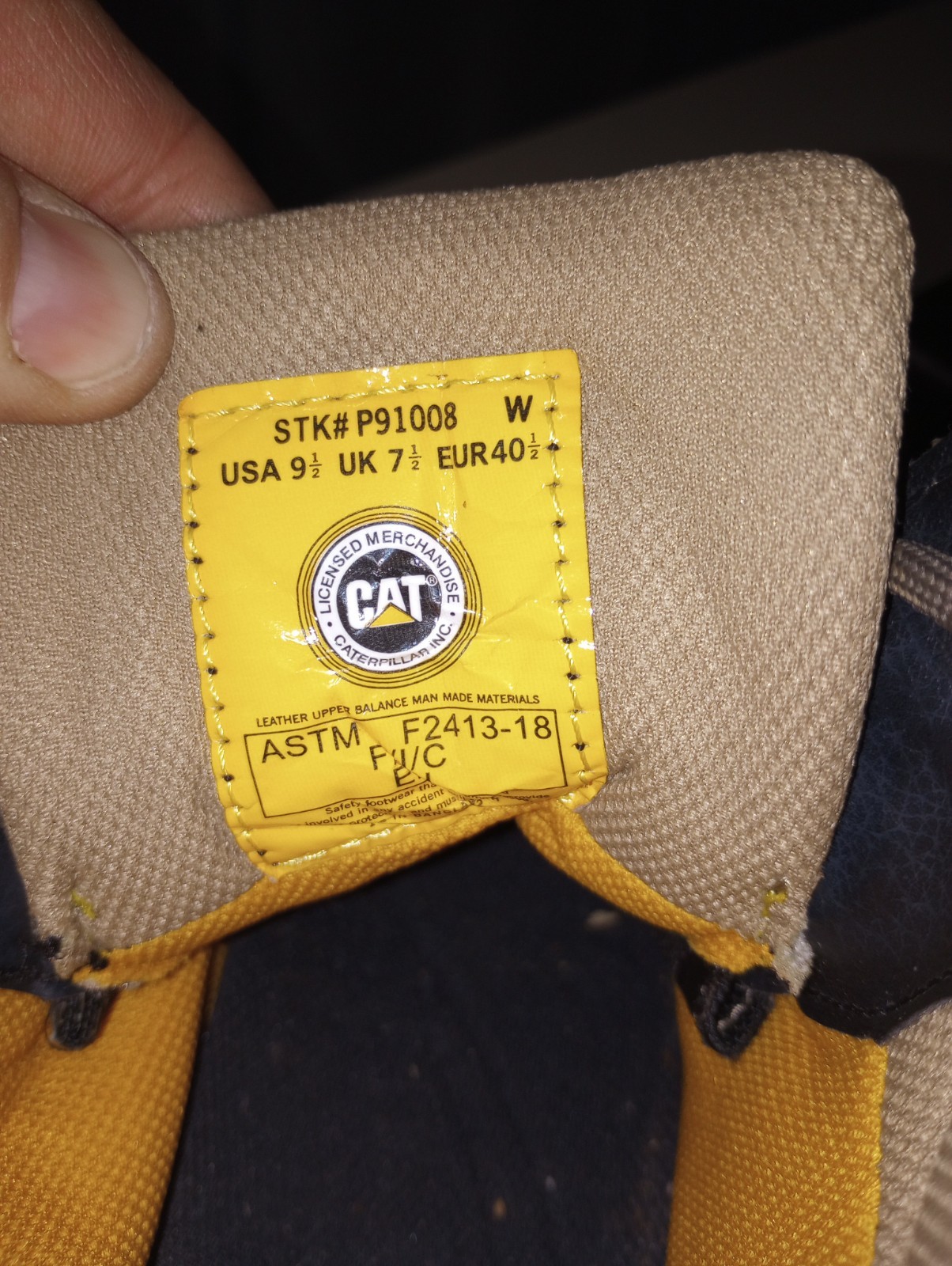 Caterpillar CAT Tess Brown Steel Toe Work Boot - P91008 - Women's Size 9.5