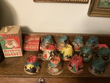 1930s 12 Whirl Glo Revolving Christmas Tree Light Shades Very Vintage