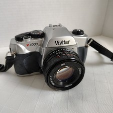 Vivitar V4000 35mm Film Manual SLR Camera  Vivitar 50mm f/1.7 Lens  Strap
