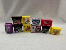 Lot Of 10 Shopkins Mini Brands Grocery Food Ice Cream Treats Good Used Condition