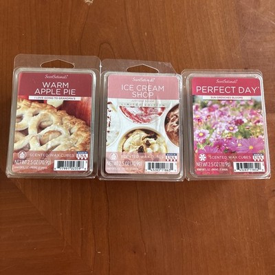 ScentSationals Scented Wax Melt Cubes : ASSORTED SCENTS/COLORS - 3 x 2.5 oz