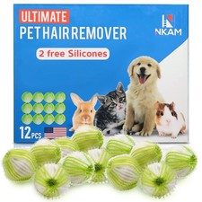 Pet Hair Remover for Laundry - 12Pcs New Upgrade Laundry Pet Hair Catcher Bal...