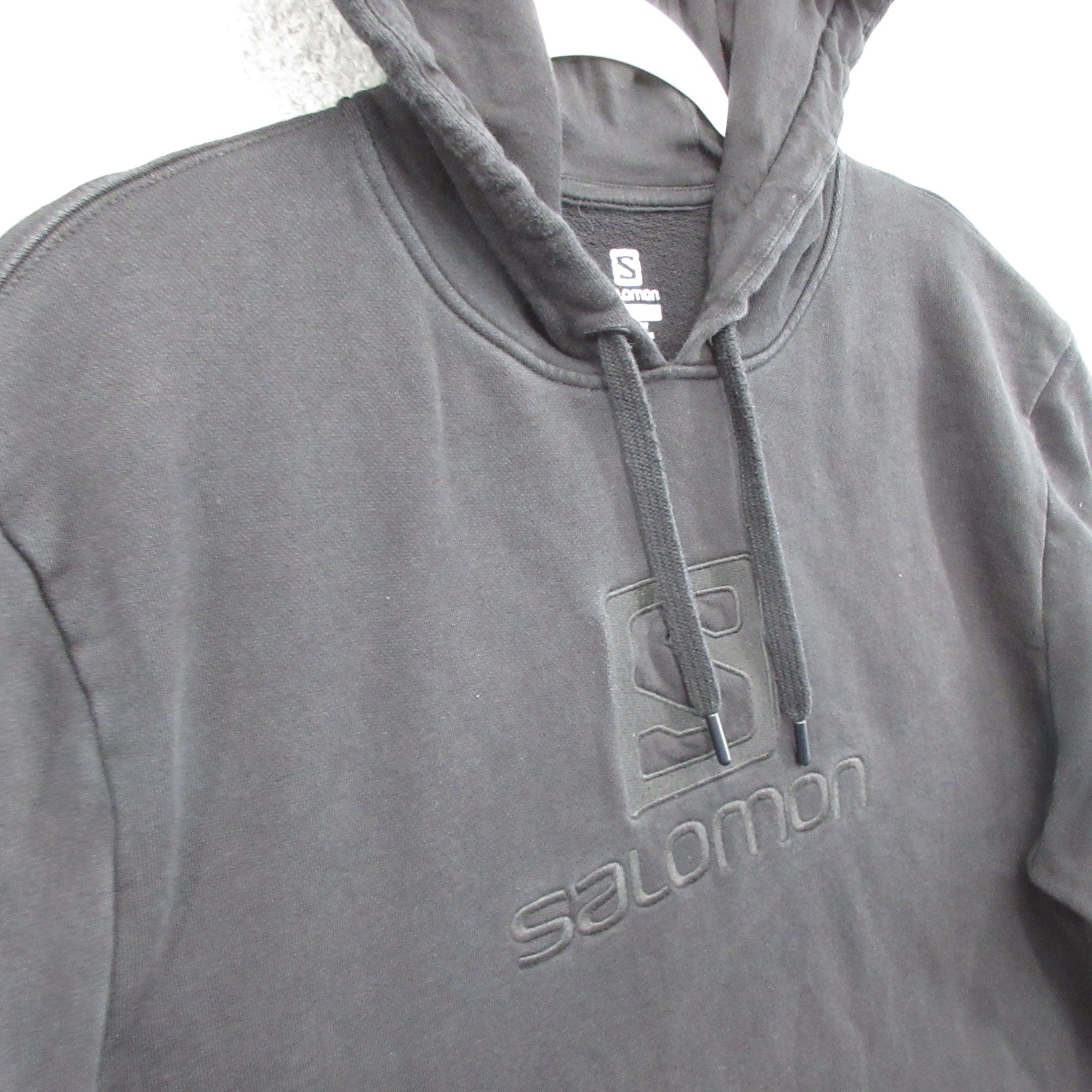 Salomon Felpa con Cappuccio Uomo XL Nero Pullover Felpa con Cappuccio Logo Ricamato Casual