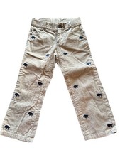 Janie  Jack Ran Navy Corduroy Buffalo Embroidered 5 Pocket Pants Sz 3