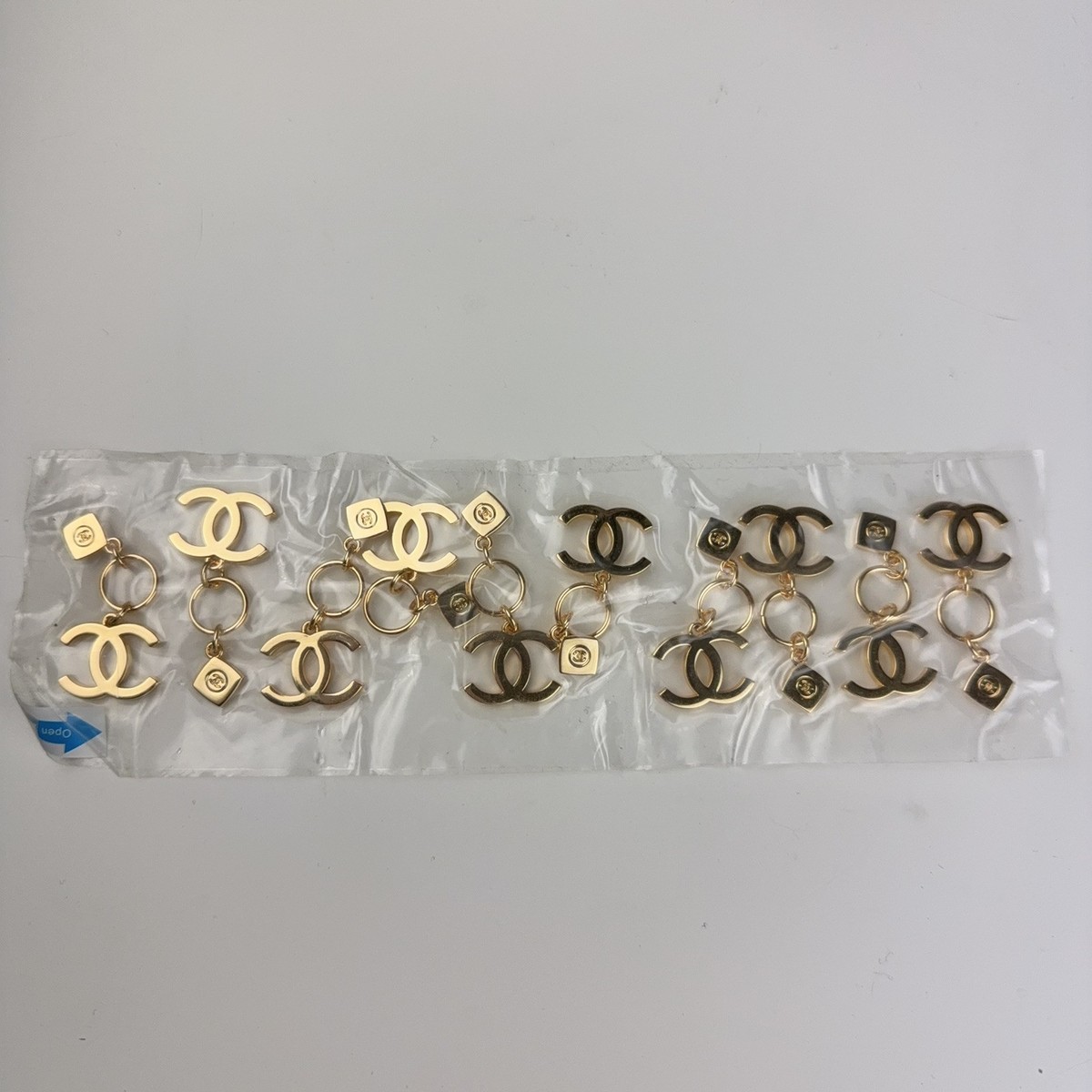 Set of 10 Wholesale CHANEL 2024 VIP Gold Snowflake Charm w