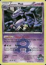 Team Aqua's Muk 8/34 Double Crisis Reverse Holo HR HP Pokémon — English on eBay