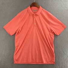 Greg Norman ML75 Play Dry Polo Shirt Mens XXL Athletic Collar Short Sleeve Coral