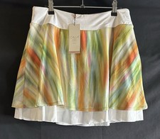 Calia Women s Golf Skort 15 Double Layer Mesh Colorful Print NWT