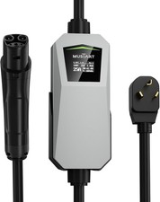 Level 2 Tesla Charger, 25A Portable EV Charger with NEMA 10-30 Plug  Unlocking