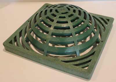 NDS 1280 - 12'' Square, Green, Domed, Atrium Grate NEW