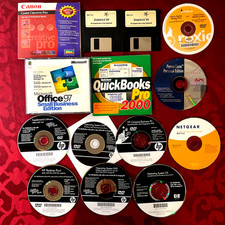 CLASSIC SOFTWARE MISC TITLES WINDOWS CD DVD ROM FLOPPY DISKS CREATIVE OFFICE OOP