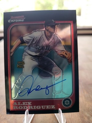 2005 Bowman Chrome Alex Rodriguez Throwback Autographs /99
